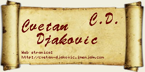 Cvetan Đaković vizit kartica